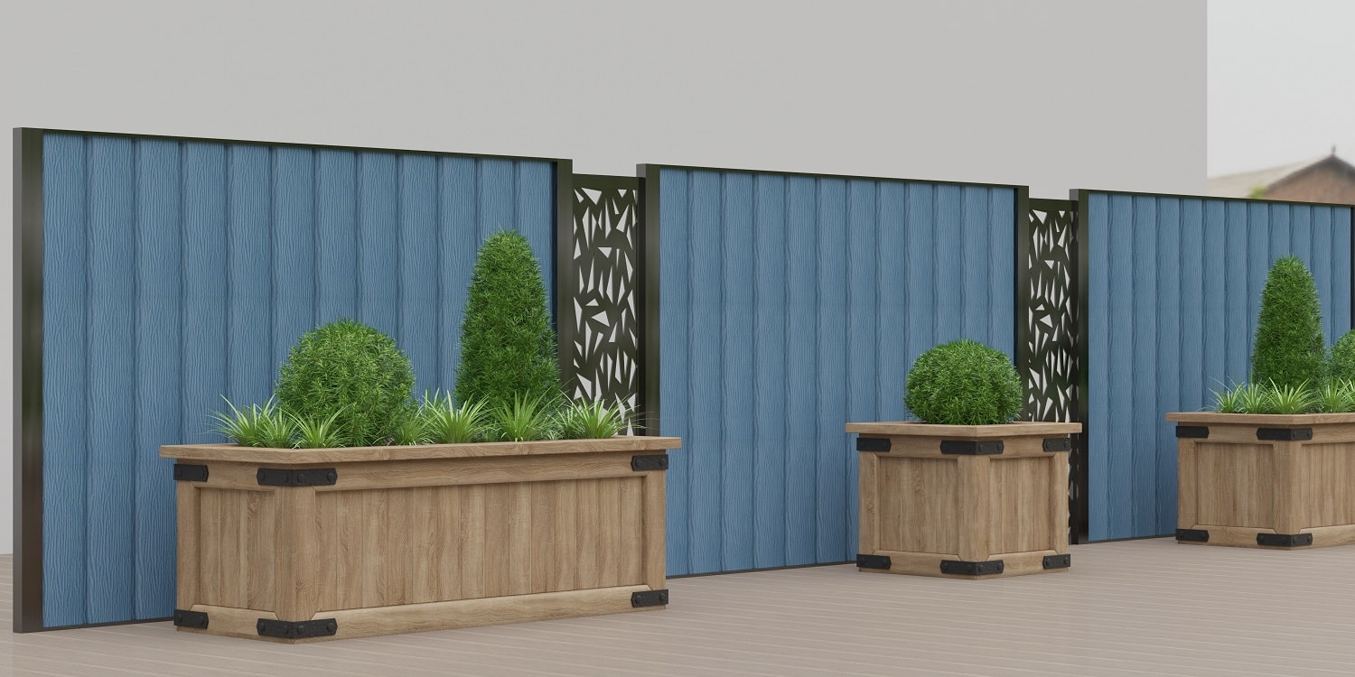 COMPOSITE WOOD DECORATIVE FENCE SHADING